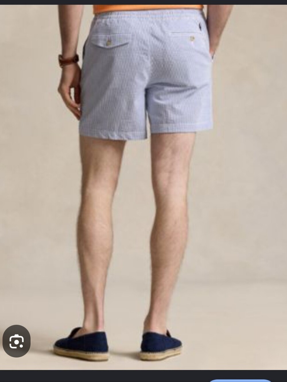Sun Casuals shorts mens pin stripped blue white 40W